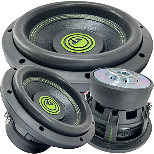Gravity GW10D4 - 1x 10 Inch 2000 Watt Car Audio Subwoofer w/ 4 Ohm DVC 10 Gravity GW10D4 - 1x 10 Inch 2000 Watt Car Audio Subwoofer w/ 4 Ohm DVC 10